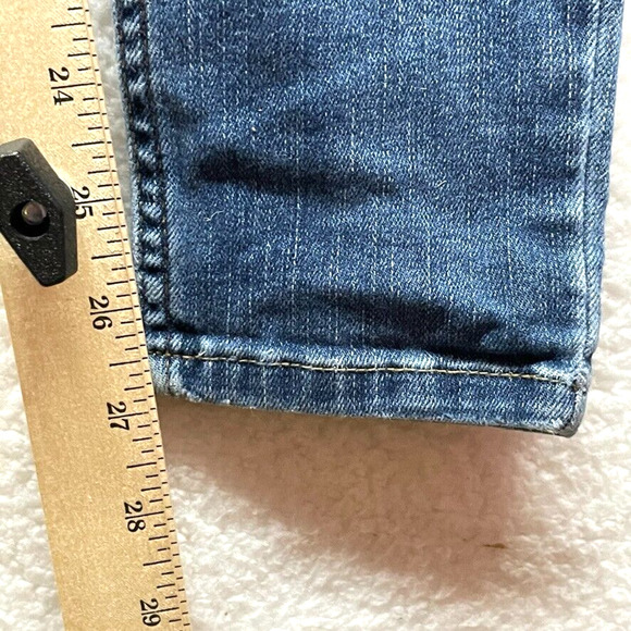 Calvin Klein Womens High Waist Legging Jeans 28 Blue Distressed Skinny Stretch - Picture 11 of 12